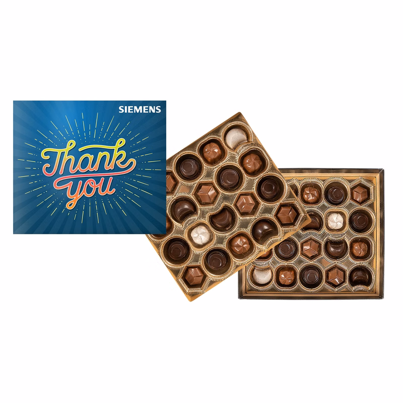 Gourmet Truffles Gift Box with Full Color Lid - 40 pc