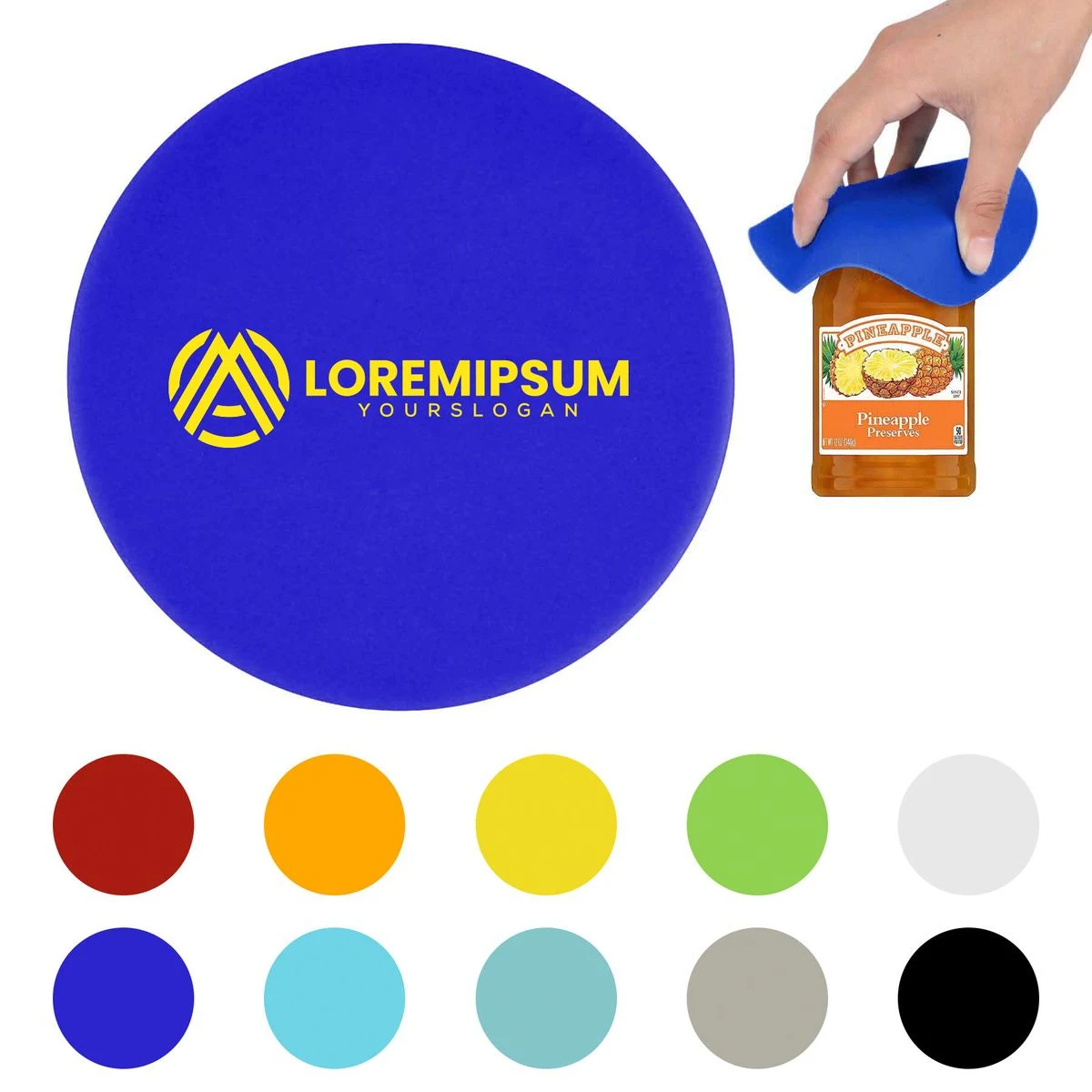 Circle Silicone Jar Opener/Coaster 1