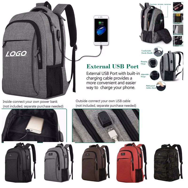 USB waterproof Travel Laptop Backpack