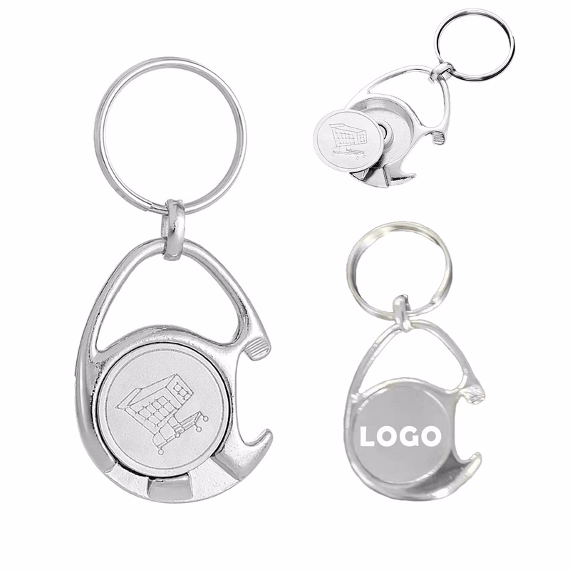Shopping Cart Token Bottle Opener Car Key Chain