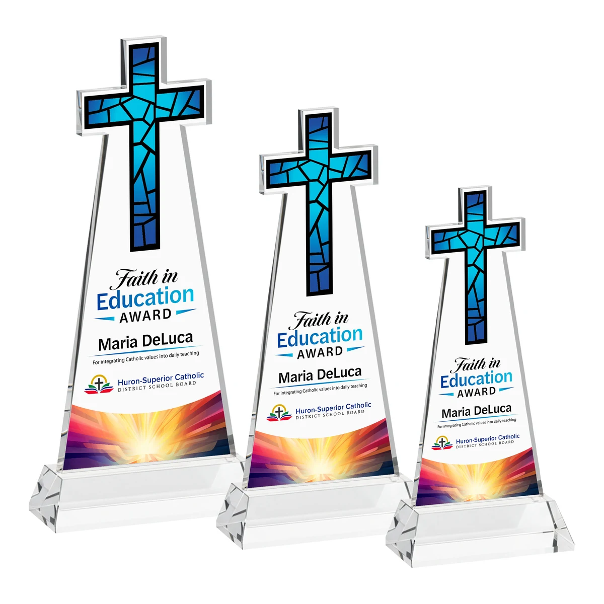 Cross VividPrint™ Award on Hartford Base - Clear 1