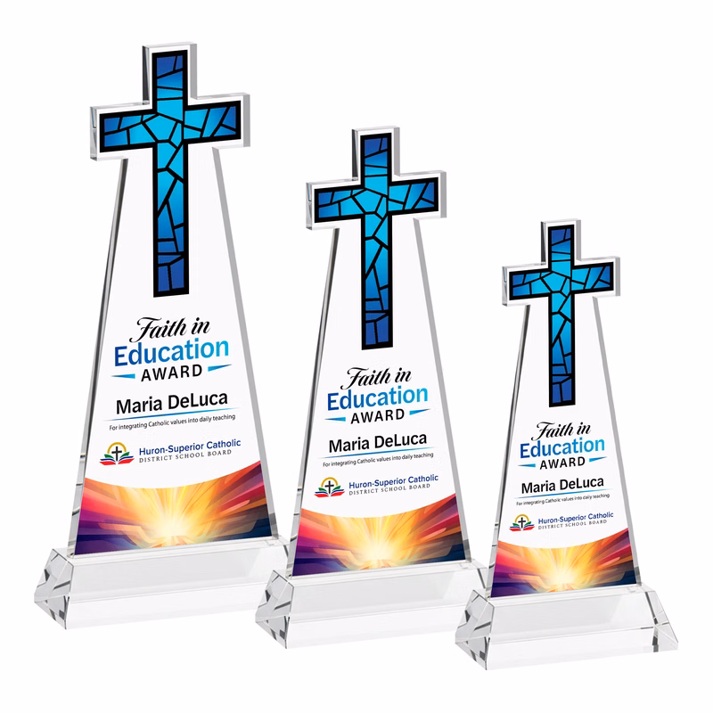 Cross VividPrint™ Award on Hartford Base - Clear
