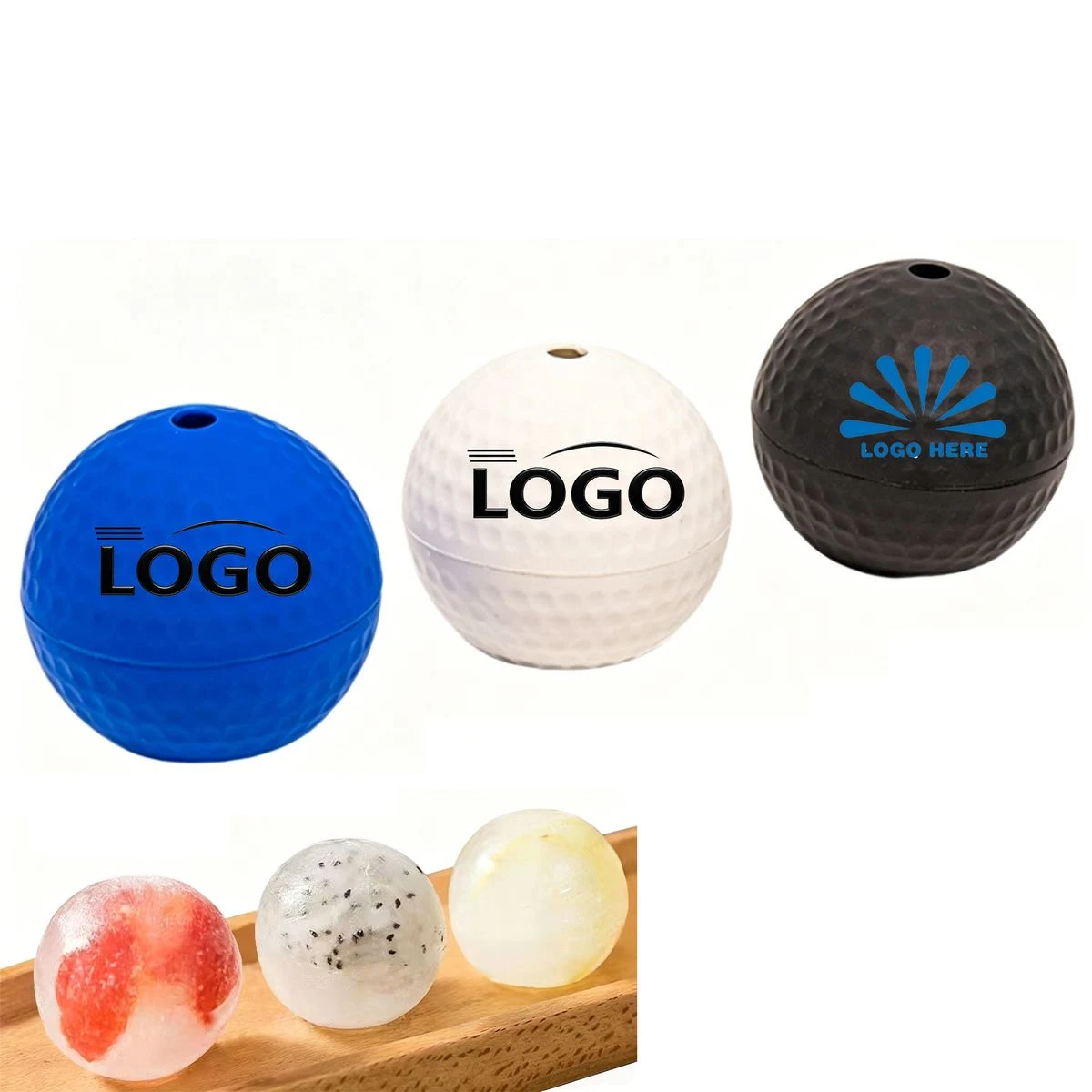 Slow-Melting Golf Ball Ice Ball Mold Silicone 1