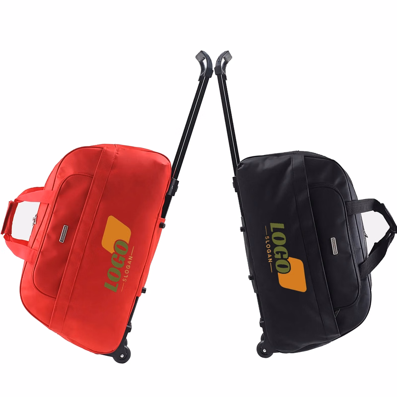 Deluxe Rolling Duffel Bag With Pull Rod