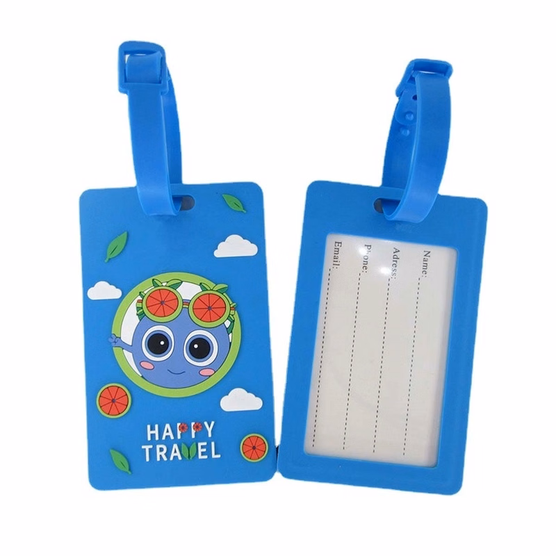 Custom Design Embossed Rubber Luggage Tag