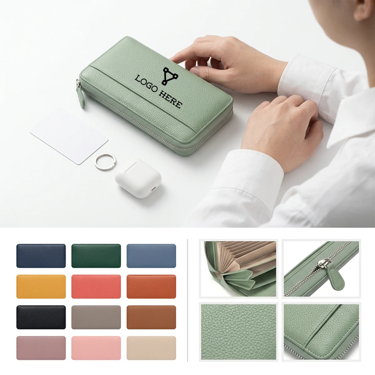 Classic Full-Zip Clutch 1