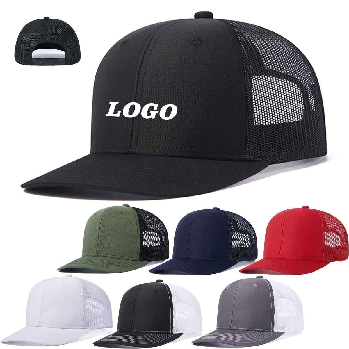 6 Panel Mesh Trucker Hat 1