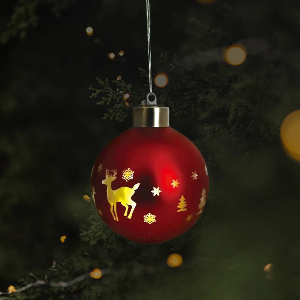 Blown Glass Holiday Decorative Baubles 1