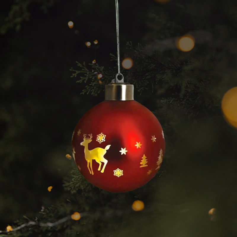 Blown Glass Holiday Decorative Baubles