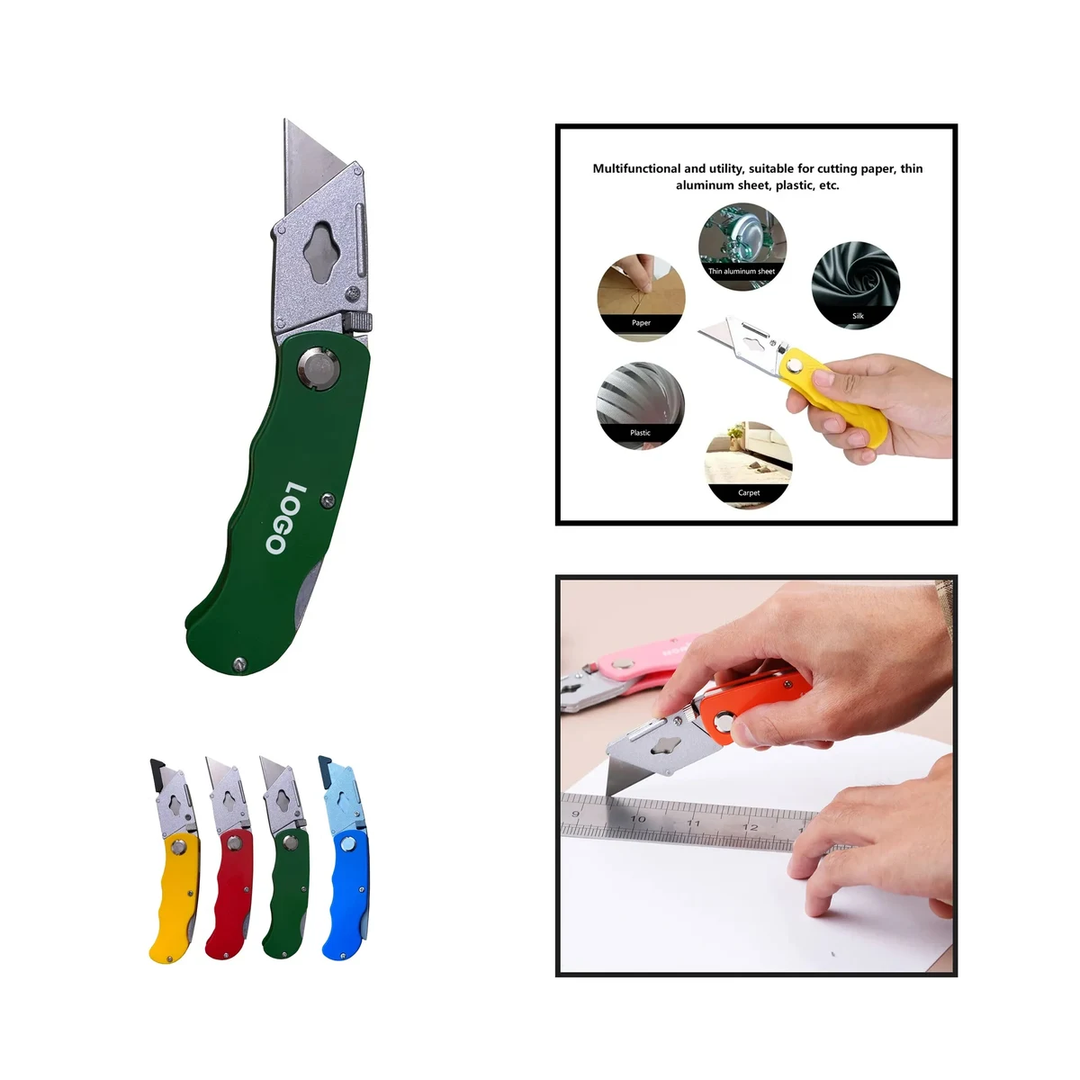Zinc Alloy Folding Utility Knife 1