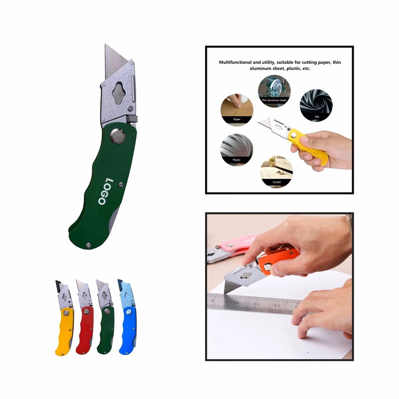 Zinc Alloy Folding Utility Knife