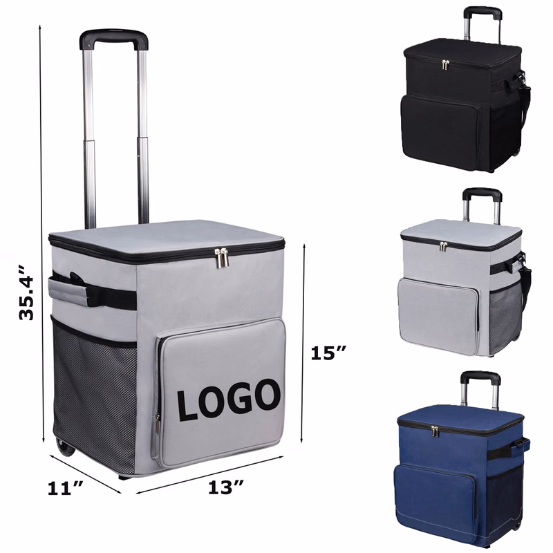 Rolling Cooler Bag with Insulation
