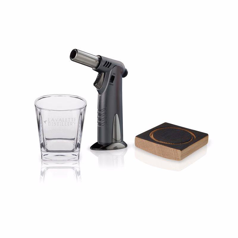 Viski® Alchemi Barrel Board Smoking Set