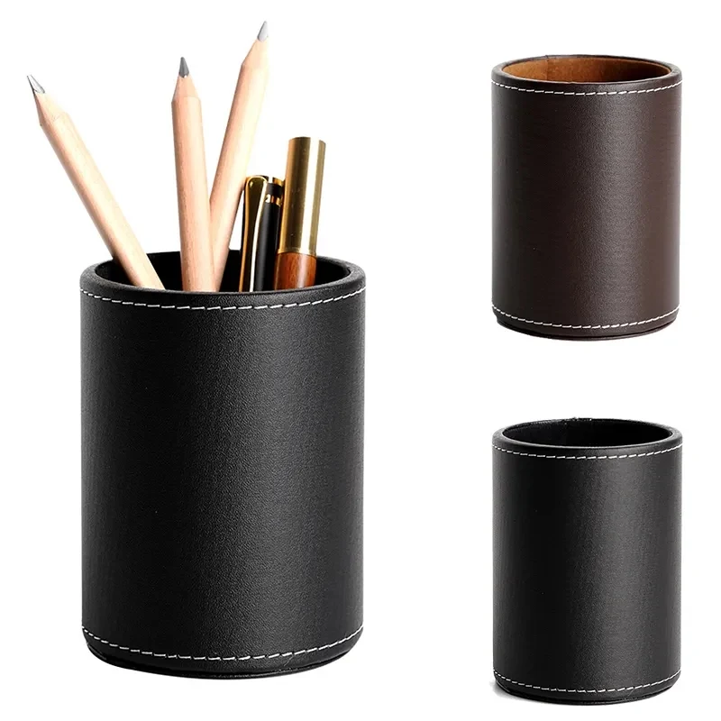 Round Leather Pen Holder 1