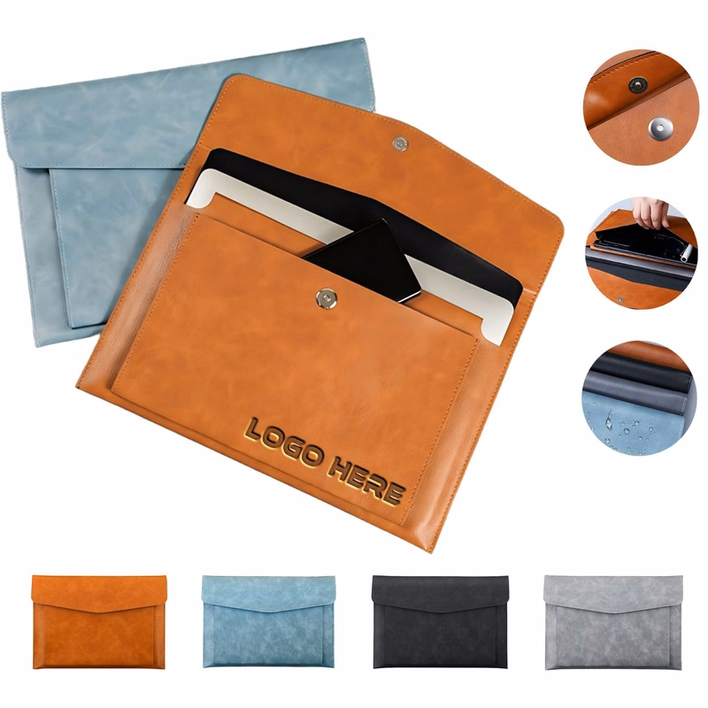 Full Color A4 Double Layered Leather Business Folder
