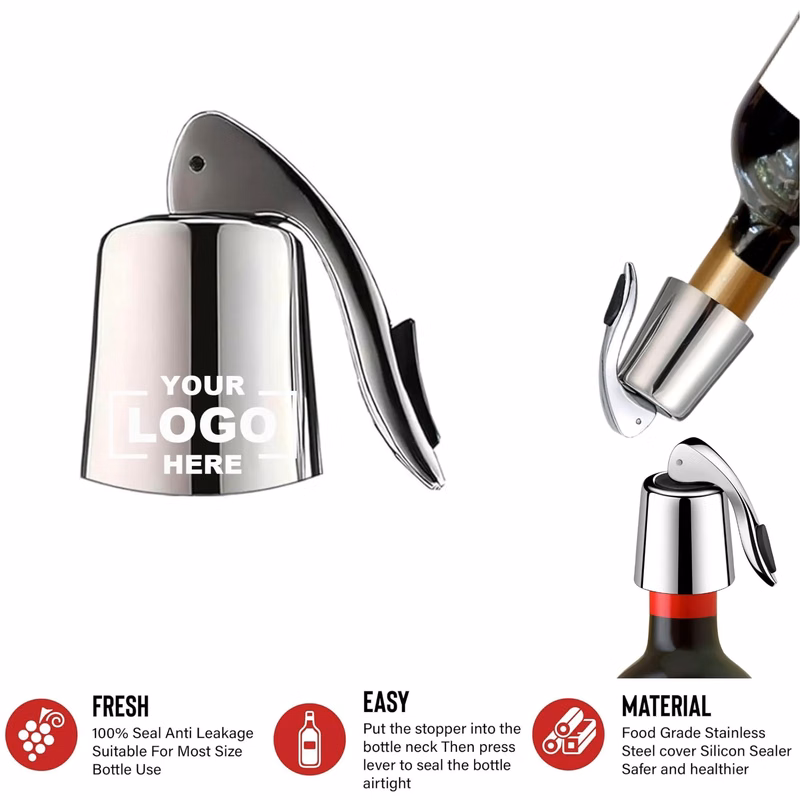 Wine Preservation Lever Stainless Steel Wine-Stopper