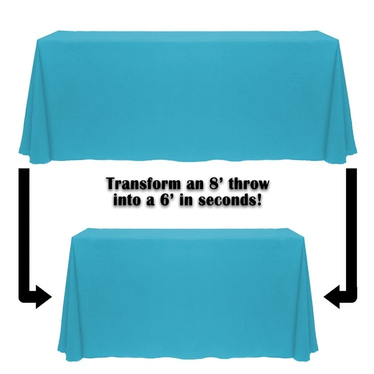 Non-Printed 6'/8' Convertible Table Throw 1