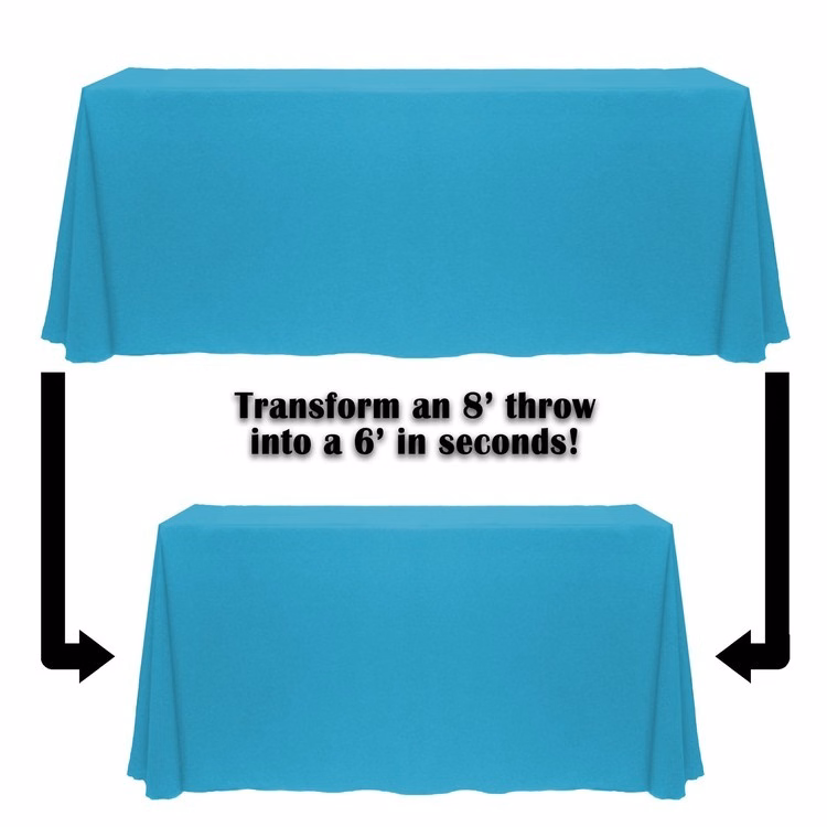 Non-Printed 6'/8' Convertible Table Throw