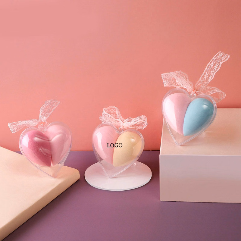 2 in 1 Heart Shaped Makeup Sponge