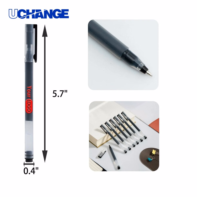 Transparent Black Signature Pen for Documents