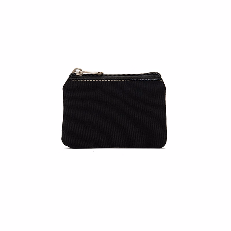 Canvas Zipper Coin Pouch Small