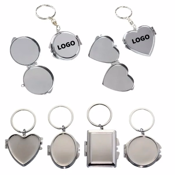 Double-Sided Keychain Mirror