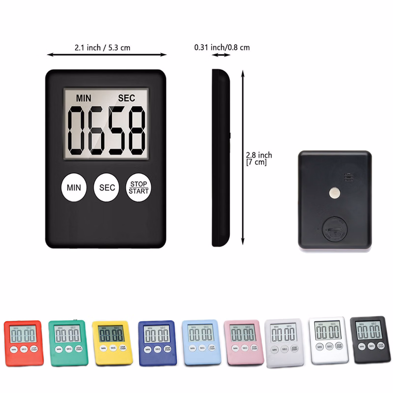 Digital Kitchen Cooking Timer with Magnet at back side