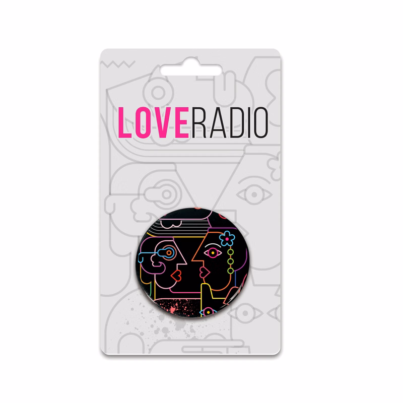 One 1.75" Pin-Back Button on Backing Card