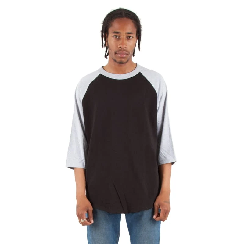 Shaka Wear Adult Three-Quarter Sleeve Raglan T-Shirt 1