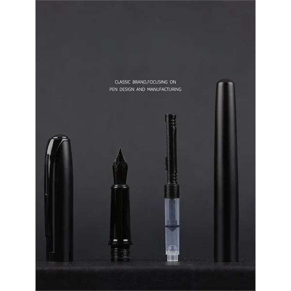 Delicate Gift Titanium Black Fountain Pen 1