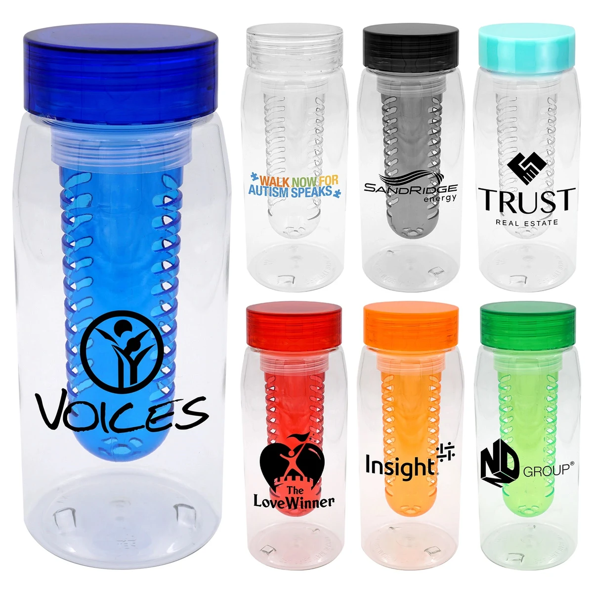 Clear View 25 oz. Recycled Bottle with Infuser 1