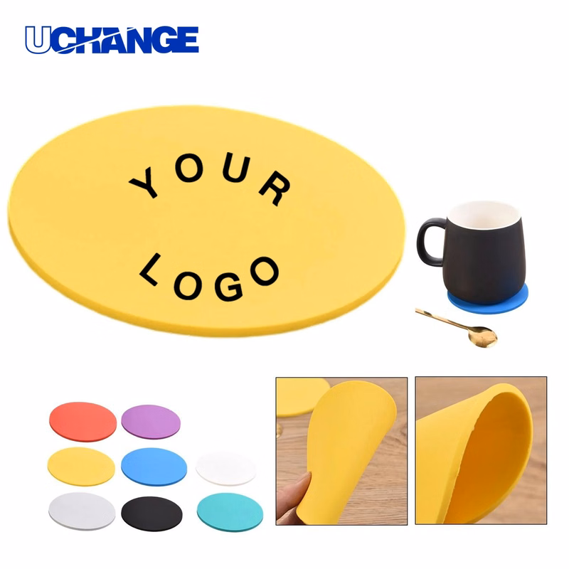 Round Ceramic Drink Coaster for Tabletops