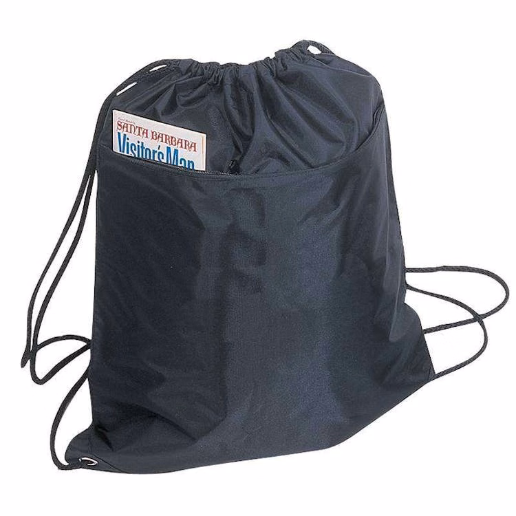 Drawstring Tote Bags - Black