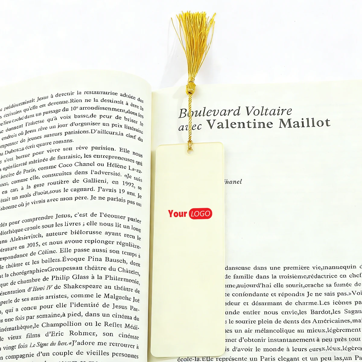 Acrylic Bookmark with Decorative Tassel 1