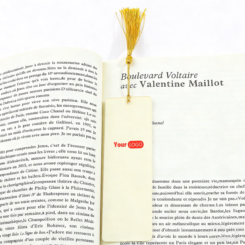 Acrylic Bookmark with Decorative Tassel