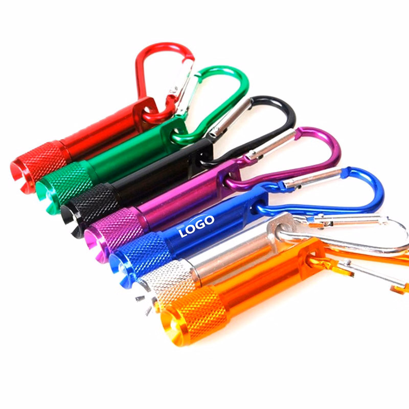 Compact LED Flashlight with Carabiner Clip