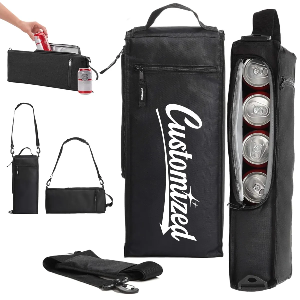 Portable Golf Cooler Bag Insulated Beverage Carrier Holder 1