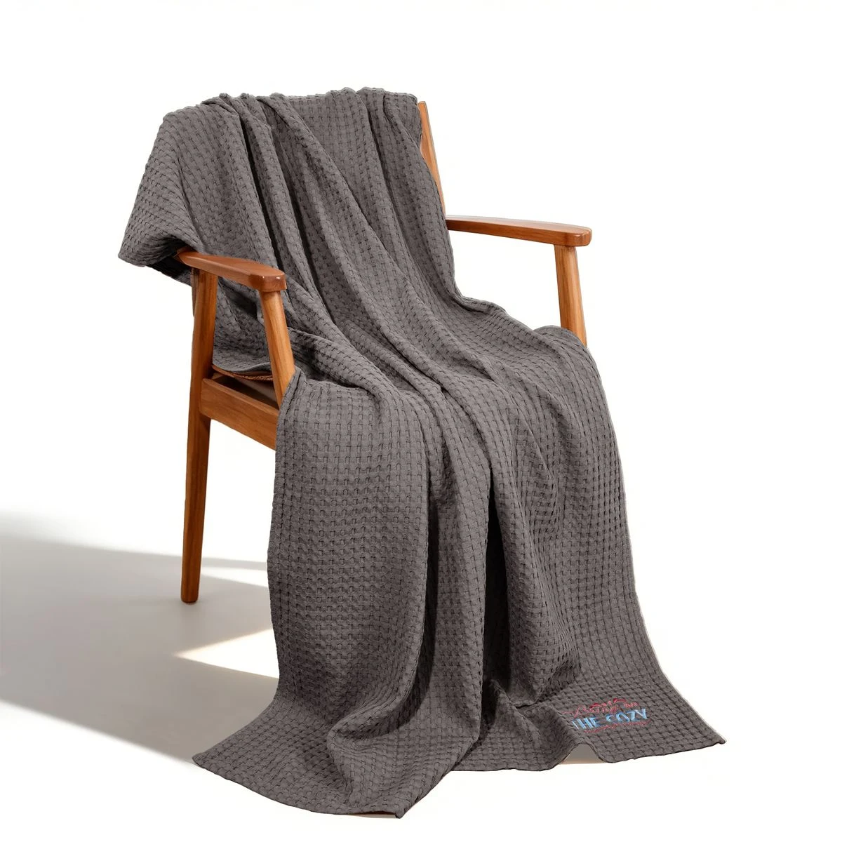 Pure Cotton Waffle Weave Blanket 1