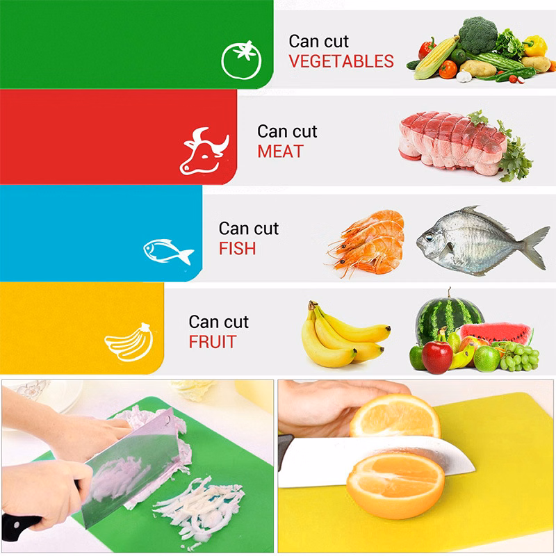 Flexible Plastic Cutting Board Set of 6