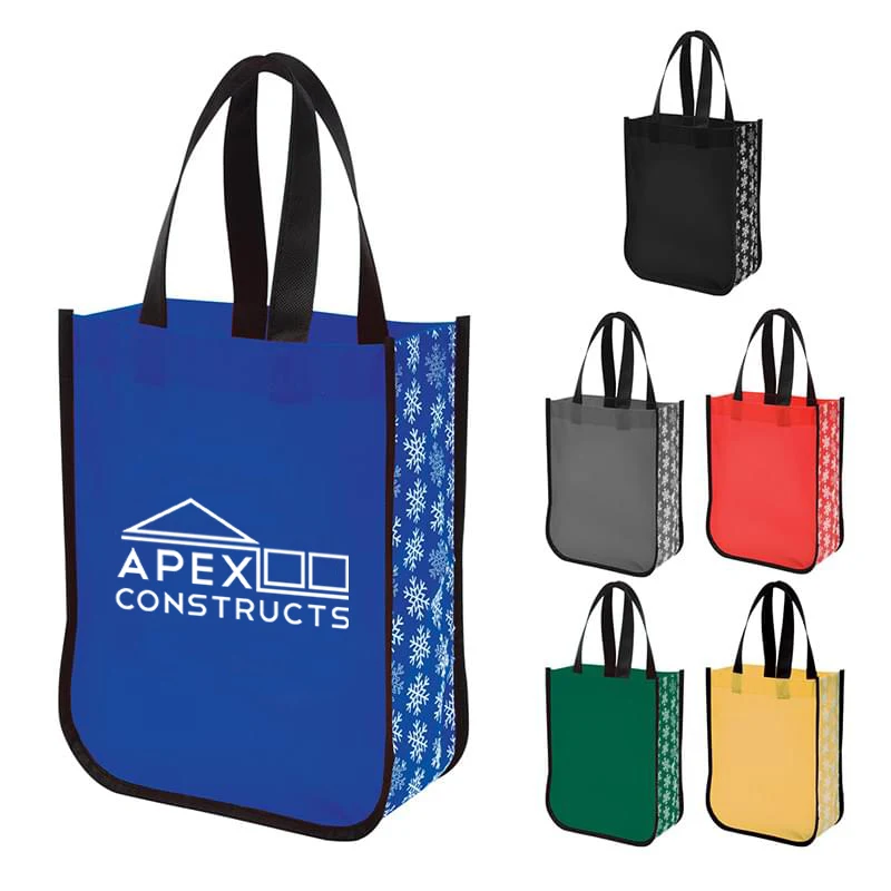 Snow Flurry Laminated Non-Woven Tote Bag 1