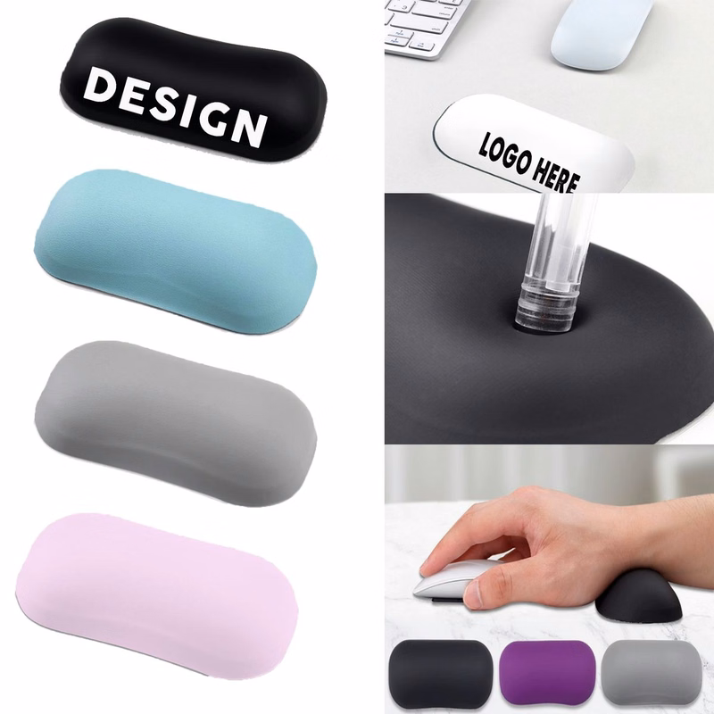 Ergonomic Leather & Silicone Wrist Support Pad