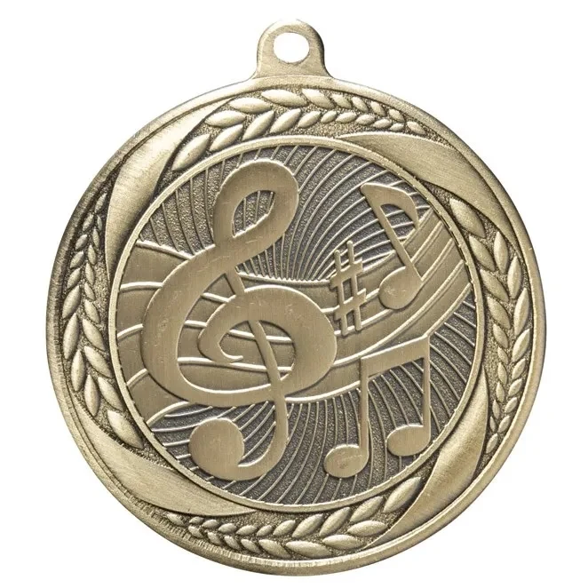 Laurel Wreath Music Note Medal 1
