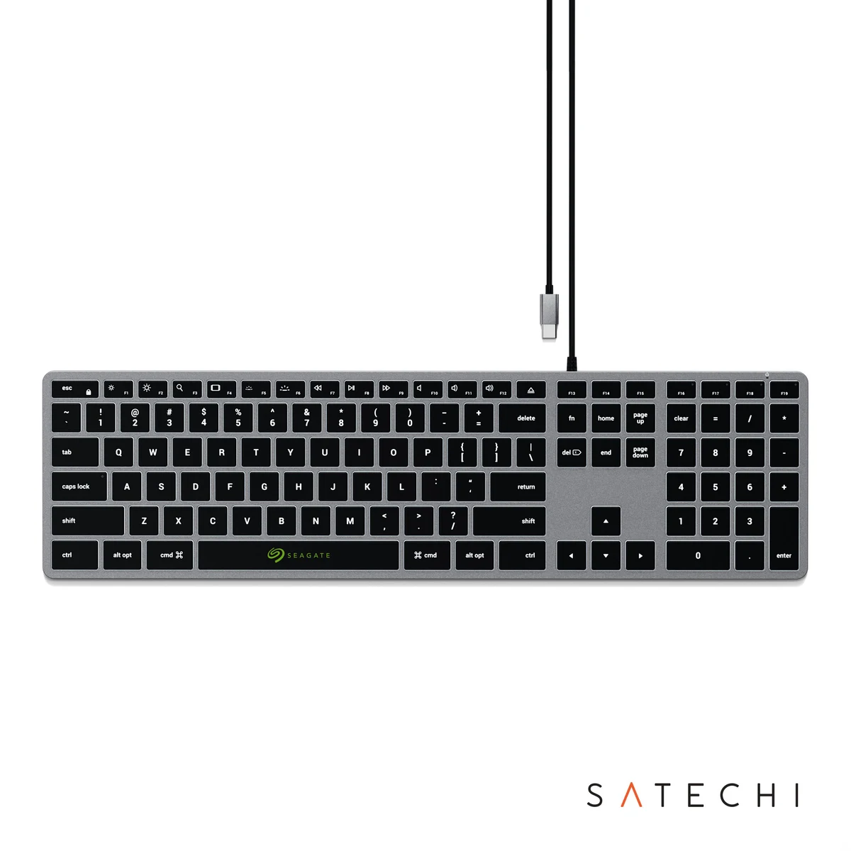 SATECHI® Slim W3 USB-C Wired Keyboard 1