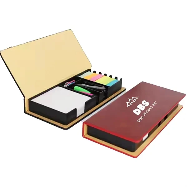 Innovative Stick Note Holder with Stapler and Paper Clip 1
