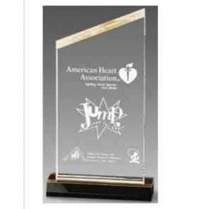 5" x 10" Gold Reflection Beveled Peak Acrylic Award 1
