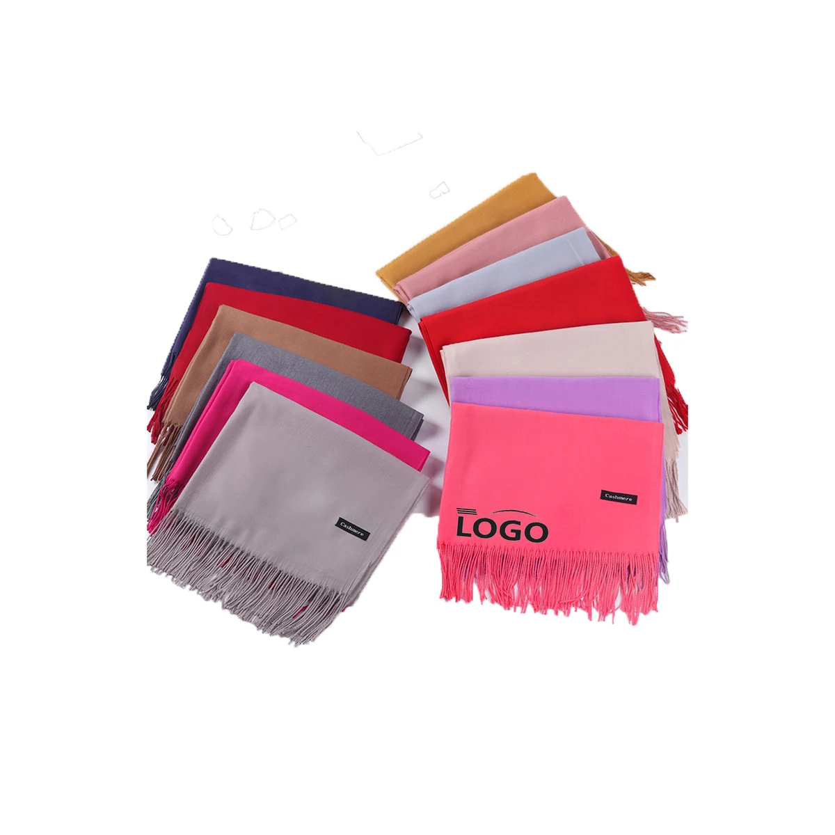 MOQ 100 Pcs Winter Imitation Cashmere Scarf 1