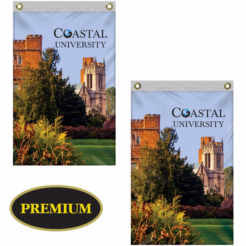 2' x 3' Double Sided Knitted Polyester Vertical Banners