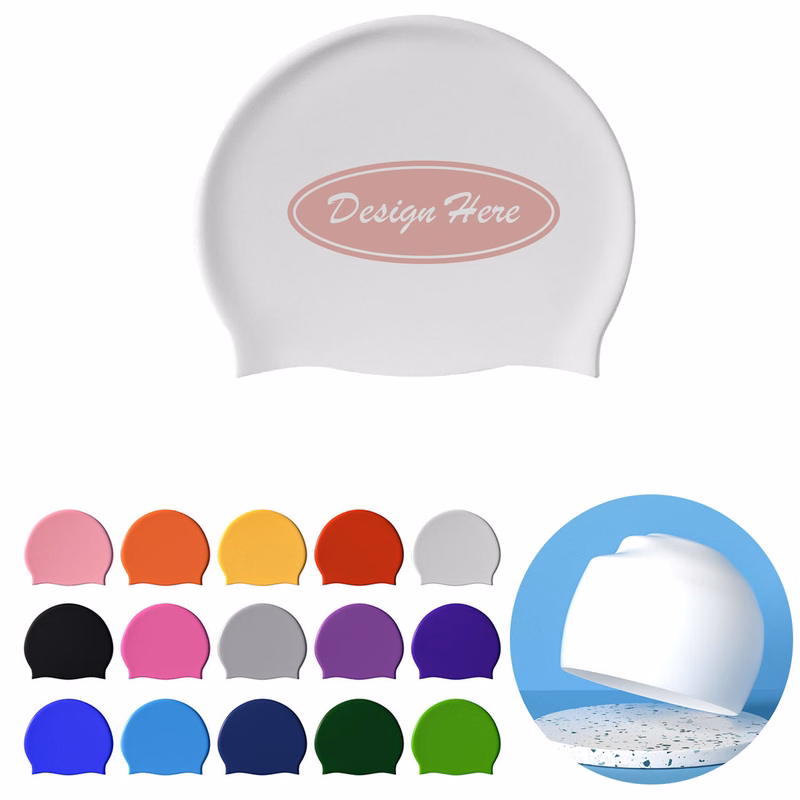 Adult Silicone Swim Cap ?C Unisex, Water-Resistant Design