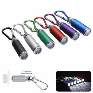 Transformable LED Keychain Flashlight Mini Lantern With Carabiner