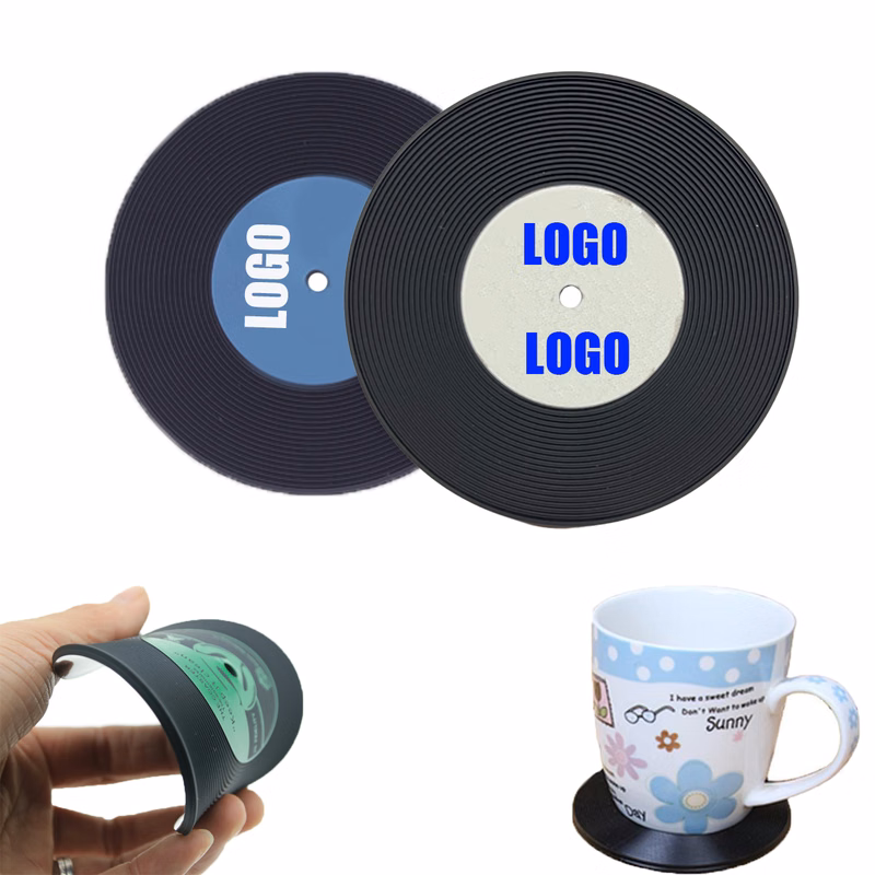 Full Color Anti-Slip Vintage Cd Record Coaster